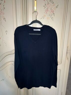 Nautica Men V-Neck Sweater - Dark Navy